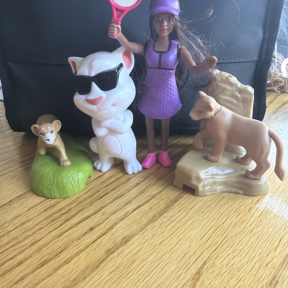 Retired McDonald's Toys Lot Of 4 Lion King Barbie Disney Mattel
